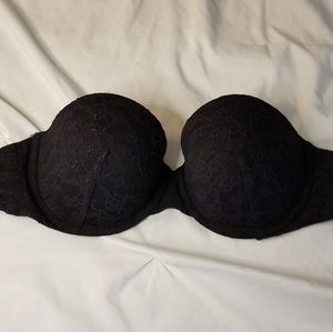 Black Strapless Victoria's Secret Bra